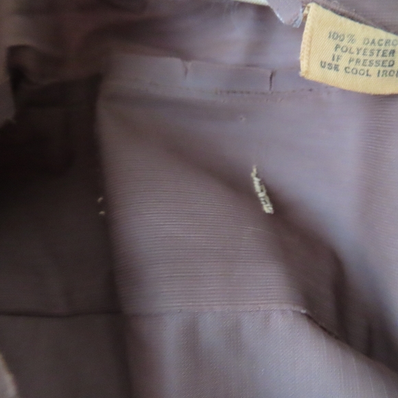 vintage unbranded shirt loop collar mother of pearl buttons 50s 60s - Picture 8 of 11